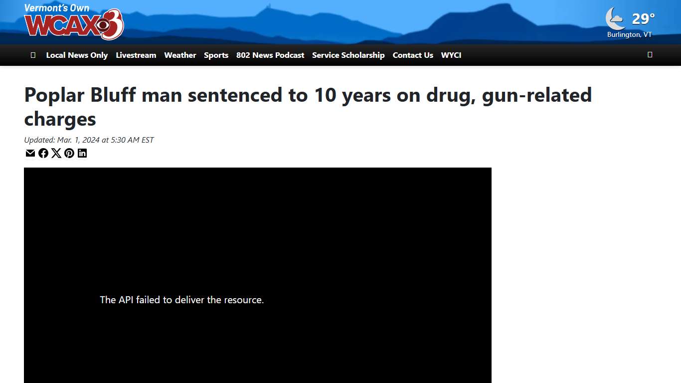 Poplar Bluff man sentenced to 10 years on drug, gun-related charges